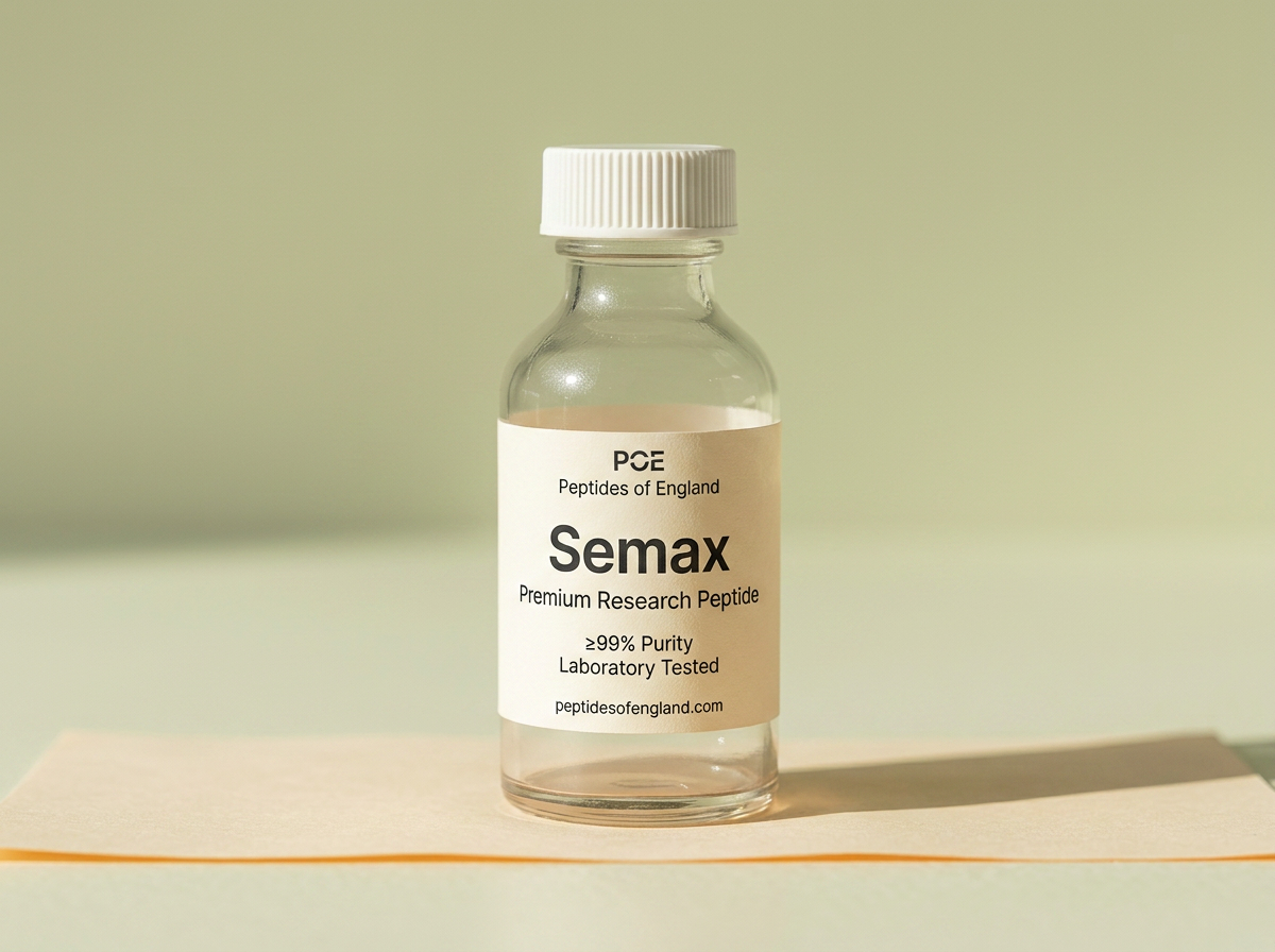 Semax research peptide bottle — Peptides of England